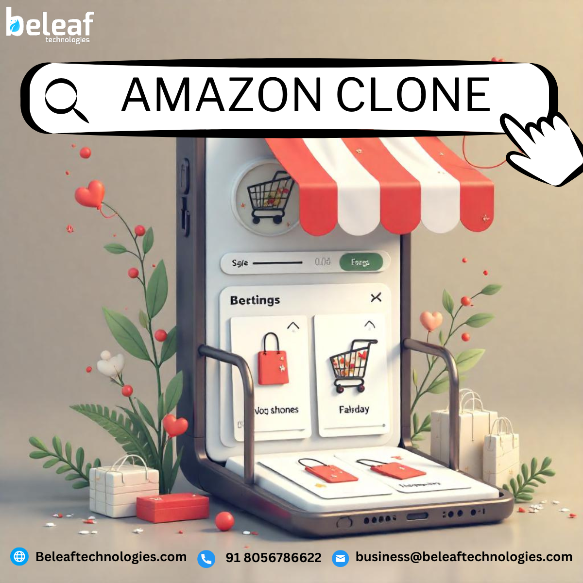 Amazon Clone development with beleaftechnologies